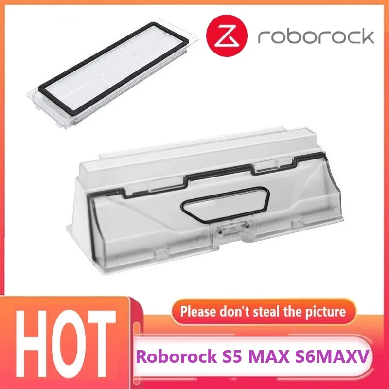 Roborock S5 MAX S6 MaxV GRYNAS Nauji Dulkių Dėžutė Dulkių siurblys Robotų Dalys Robotas sumetami į šiukšlių konteinerį Lauke su Filtru Accessroies 3