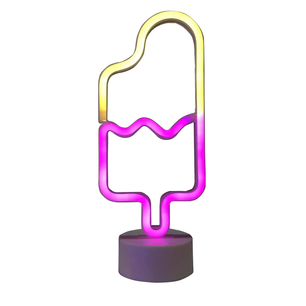 Neoninis Ženklas USB LED Dekoracija Lempos Vaivorykštės Namų Vaikas Kambarys Naktiniai Nakties Šviesos Dekoras, Šviesos, Vaikams Kalėdų Dovana 1