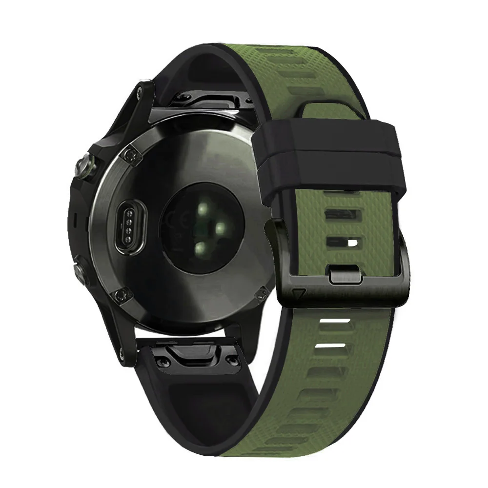 26/22mm Watchband Garmin Fenix 6 6X 5X 5 3HR Silikono Juosta Žiūrėti Easyfit Riešo Dirželio Pakeitimo Dėl Pirmtakas 935 945 Diržas 0