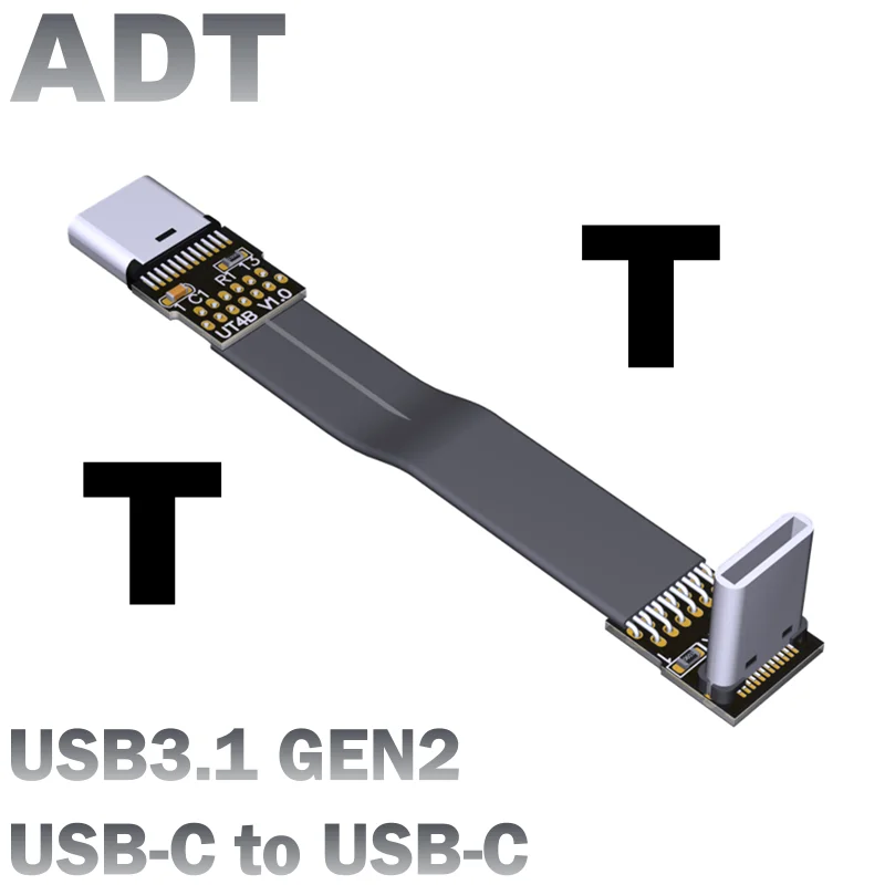 VDA FPV USB 3.1 Tipas C C Tipo Alkūnės, Lanksčios Butas FFC Juostelės Kabelis Gen2x1 10Gbps Oro Fotografijos Gopro DSLR Gimbal Rinkinys 1