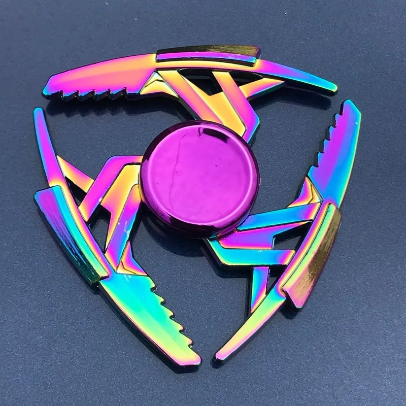 Naujas Rainbow Metalo Vertus Suktuko Dėmesio Žaislas Ninja Fidget Suktuko R188 Electroplate Hibridas Guolis, Žaislai Vaikams, Didmeninė 3