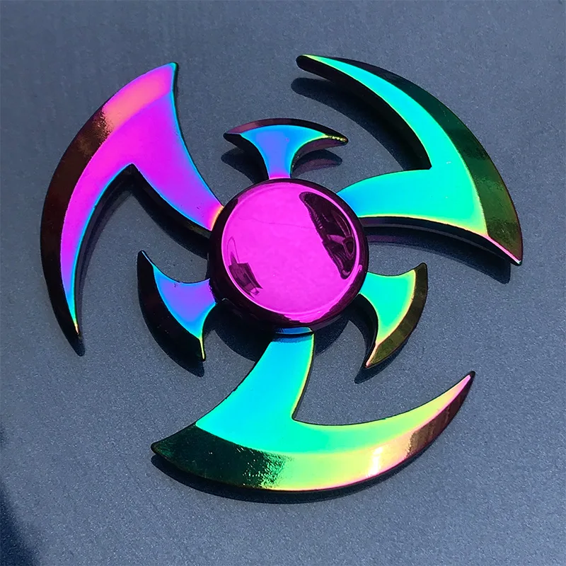 Naujas Rainbow Metalo Vertus Suktuko Dėmesio Žaislas Ninja Fidget Suktuko R188 Electroplate Hibridas Guolis, Žaislai Vaikams, Didmeninė 4