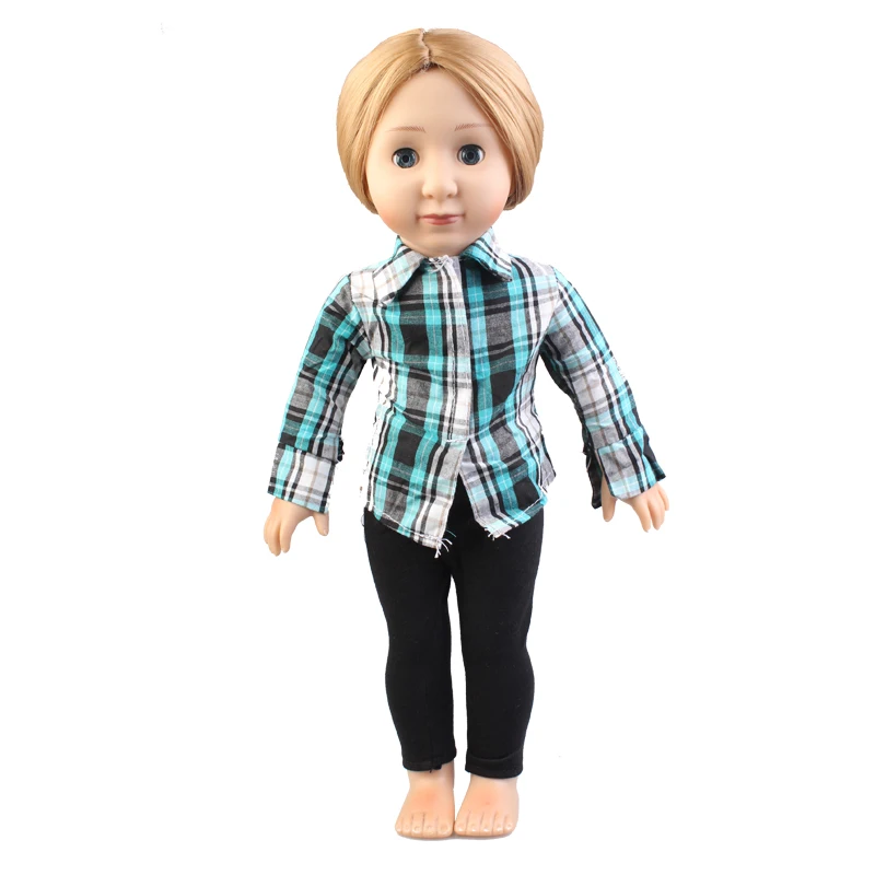 43cm Naujas Reborn Baby Doll Marškinėliai, Žalios Spalvos Pledas ilgomis rankovėmis Marškinėliai, 18 Colių Amerikos ir Rusija,OG Mergina Lėlės Žaislas 5