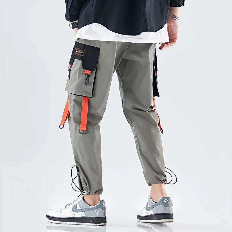 Vieno Eismo Mens Krovinių Kelnės Vyrams Mados 2021 Kišenės Hip-Hop Poilsiu Vyrų Techwear Japonijos Streetwear Kelnės Kelnės Vyrams 3