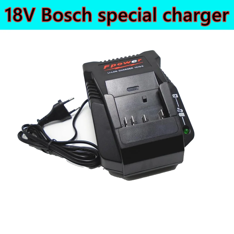 2021 Bosch 18V atsarginė baterija 18V 10000mah įkrovimo 10.0 nešiojamų pakeitimo bat609 lemputė + 3A baterijos kroviklis 3