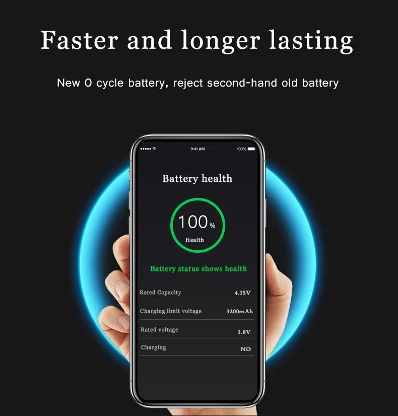 AAAAA 2021 4000mah Didelės talpos telefono Bateriją Apple 5S 5 6S 6 7 X SE Xr Xs Max Pakeitimo Bateria 