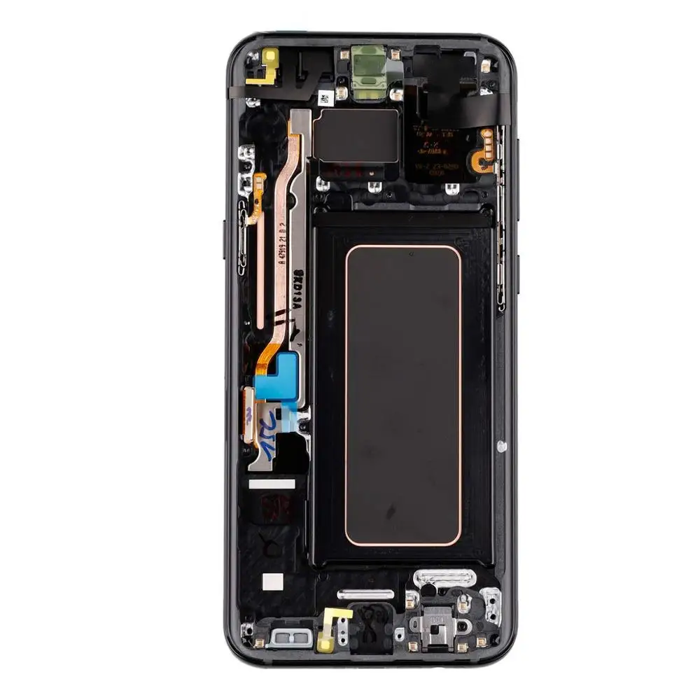 Originalus S8+ Su rėmu Mažas Vietoje lcd SAMSUNG Galaxy S8 Plius G955 G955F G955D G955FD LCD + Touch Ekranas skaitmeninis keitiklis Asamblėja 2