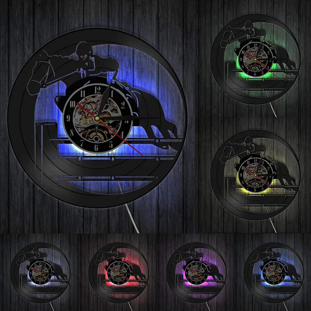 Akrilo Jodinėjimas, Sporto 3D Sieninis Laikrodis Dekoratyvinis Arklių Rider Jojimo Sieniniai Laikrodžiai Kambarį Už Equestrianism Hobis 5
