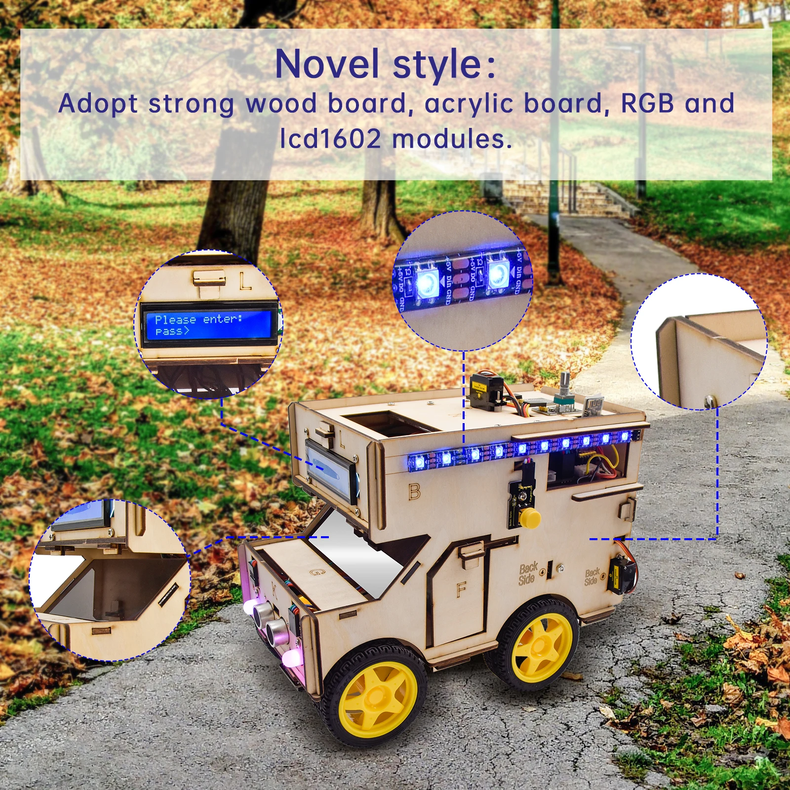 Keyestudio Smart RV Robotas Starter Kit Ratų Namas Automobilį Arduino Robotas KAMIENINIŲ Programavimo Automobilių Žaislai Vaikams Android/IOS 2