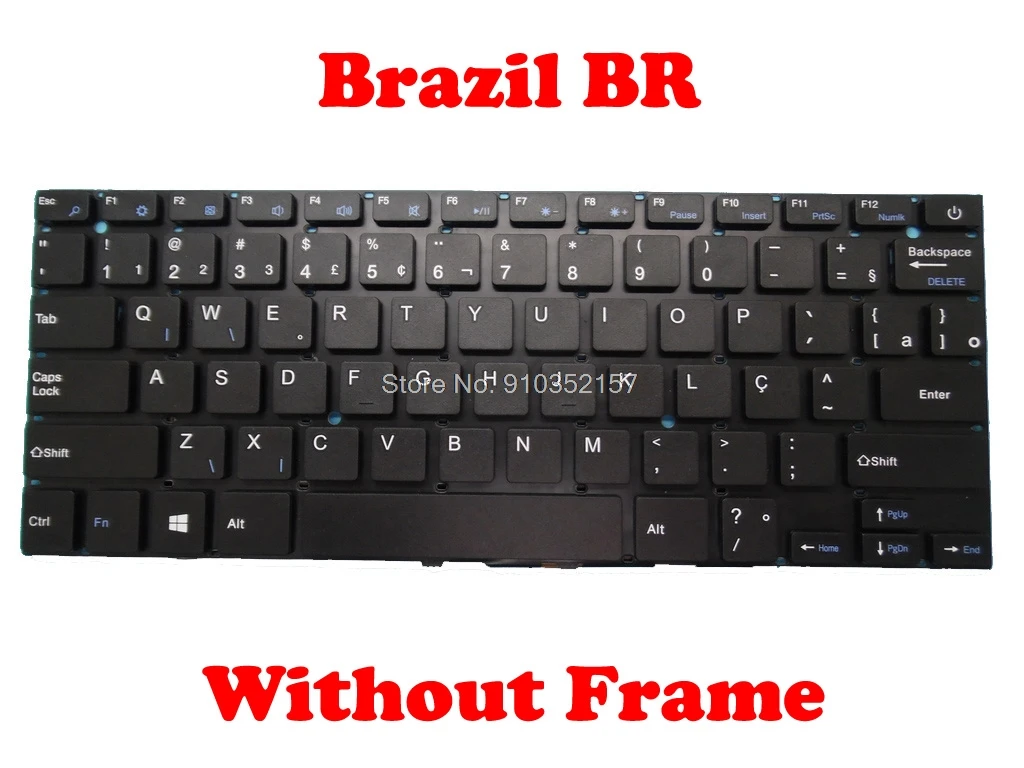 Nešiojamas MUMS SP TAI RU FR BR GR CZ UK Klaviatūros Kelyx KL8350 14.1' anglų Brazilijos, rusijos, Ispanijos, Italijos Juoda be Rėmelio 1