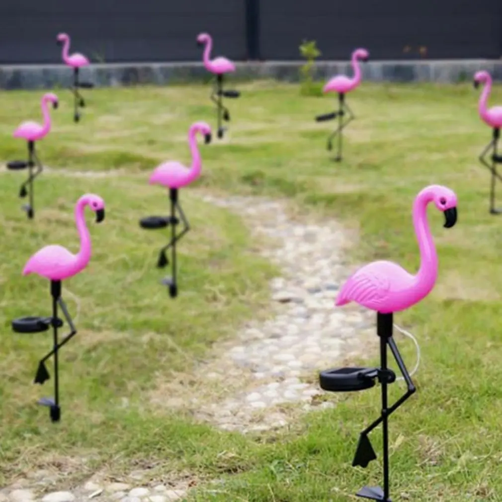 3pcs LED Saulės Sodas Šviesos Flamingo Vejos Lempos Vandeniui Saulės Led Žibintai, Lauko ir Sodo Apdailai Šalys 0