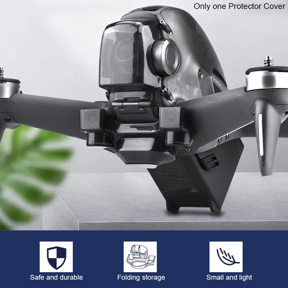 Kamera Gimbal Nulio Įrodymas, Permatomas Dangtelis ABS Objektyvo Apsauginis Dangtelis 2 In 1 Drone Priedai Anti-susidūrimo Už DJI FPV Combo 4