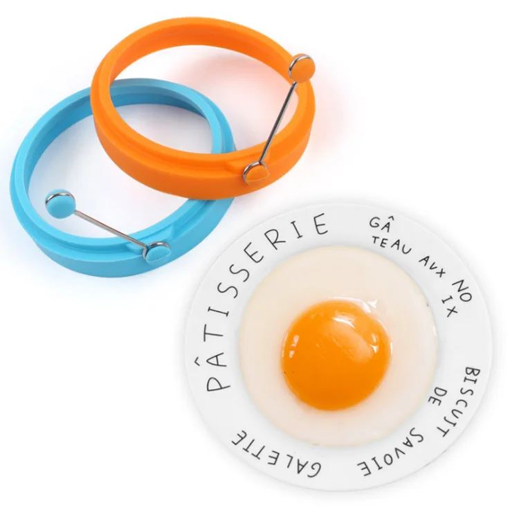 Naujas Silikoninis Keptas Kiaušinis Blynas Žiedas Omletas Keptas Kiaušinis Turas Shaper Kiaušiniai, Pelėsių, maisto ruošimui Pusryčiai Keptuvėje, Orkaitėje Virtuvė 2