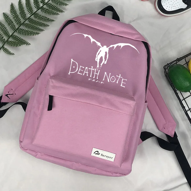 Death Note kuprinė mochila anime mokyklos nešiojamas tassen dames moterų maišeliu femme mergina kuprinė 2