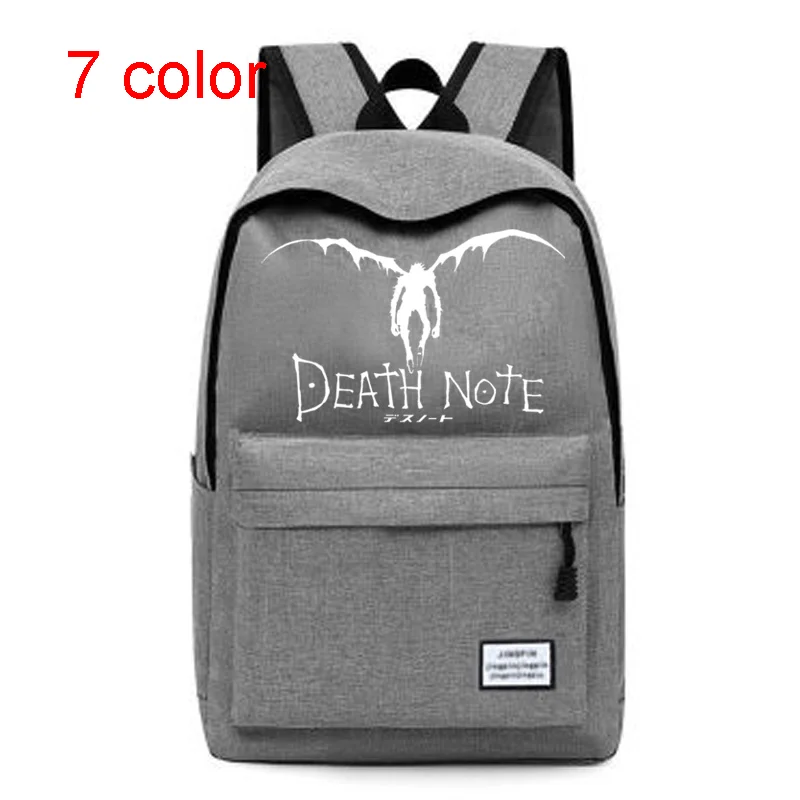 Death Note kuprinė mochila anime mokyklos nešiojamas tassen dames moterų maišeliu femme mergina kuprinė 4