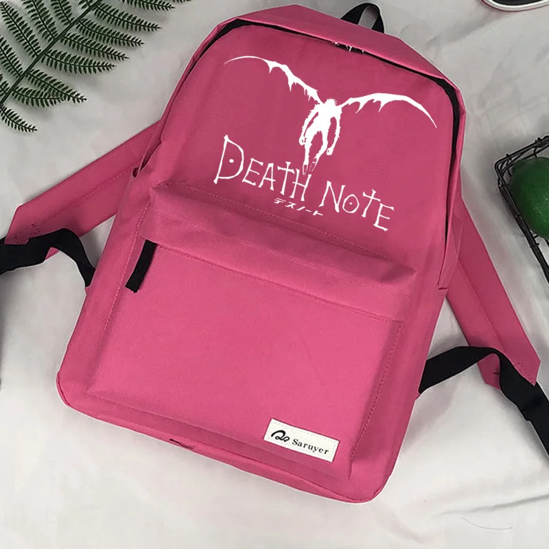 Death Note kuprinė mochila anime mokyklos nešiojamas tassen dames moterų maišeliu femme mergina kuprinė 5
