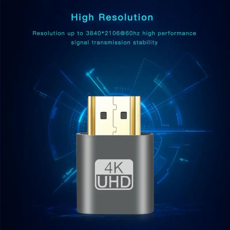 Plug And Play HDMI suderinamus Virtualus Ekranas 4K DDC EDID Manekeno Plug EDID Ekranas Emuliatorius Adapteris Paramos 1920x1080P Vaizdo 3