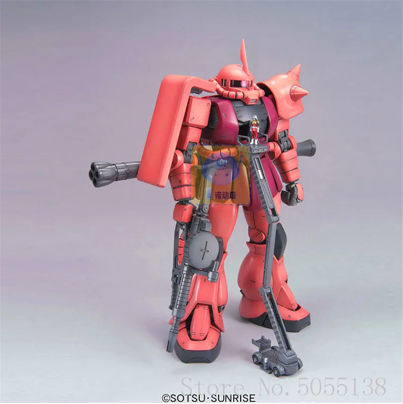 Bandai Gundam Modelis Atsargų Asamblėjos 49834 MG 1/100 MS-06S CHAR S ZAKU Ver2.0 Gundam ROBOTAS Pav Anime Žaislai Paveikslas Dovanų 2