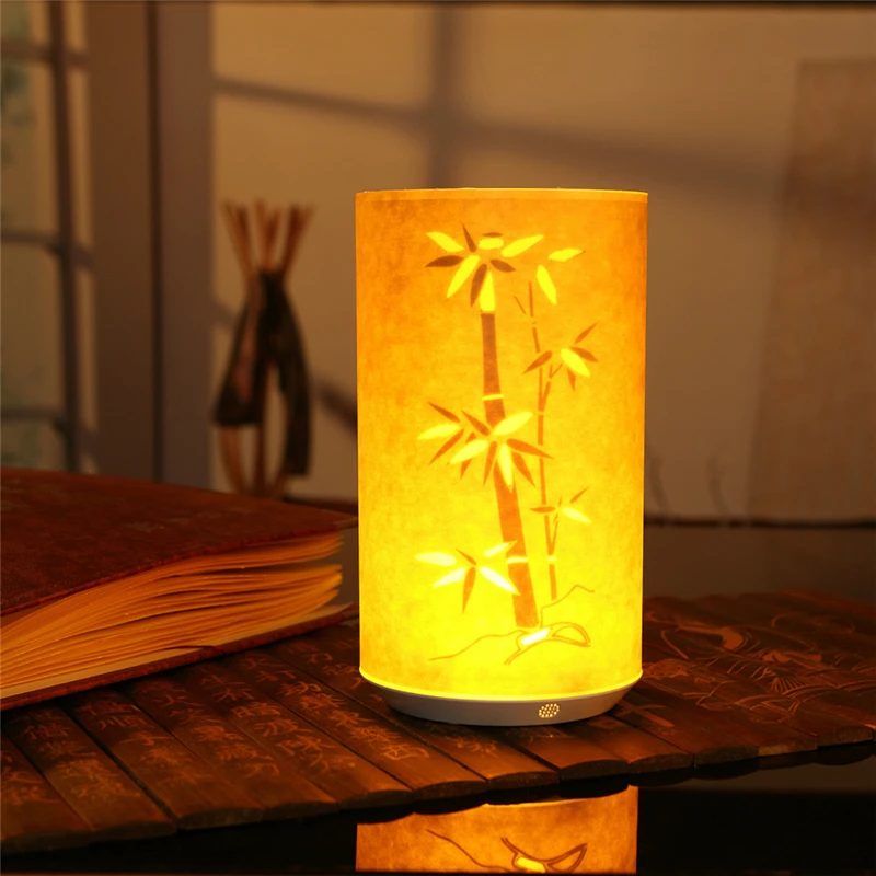 Stalo Lempa Kinijos Klasikinės LED Pergamentas, Naktiniai Nakties Šviesos Kalėdinė Dekoracija apmokestinamos su Nuotolinio Valdymo 3