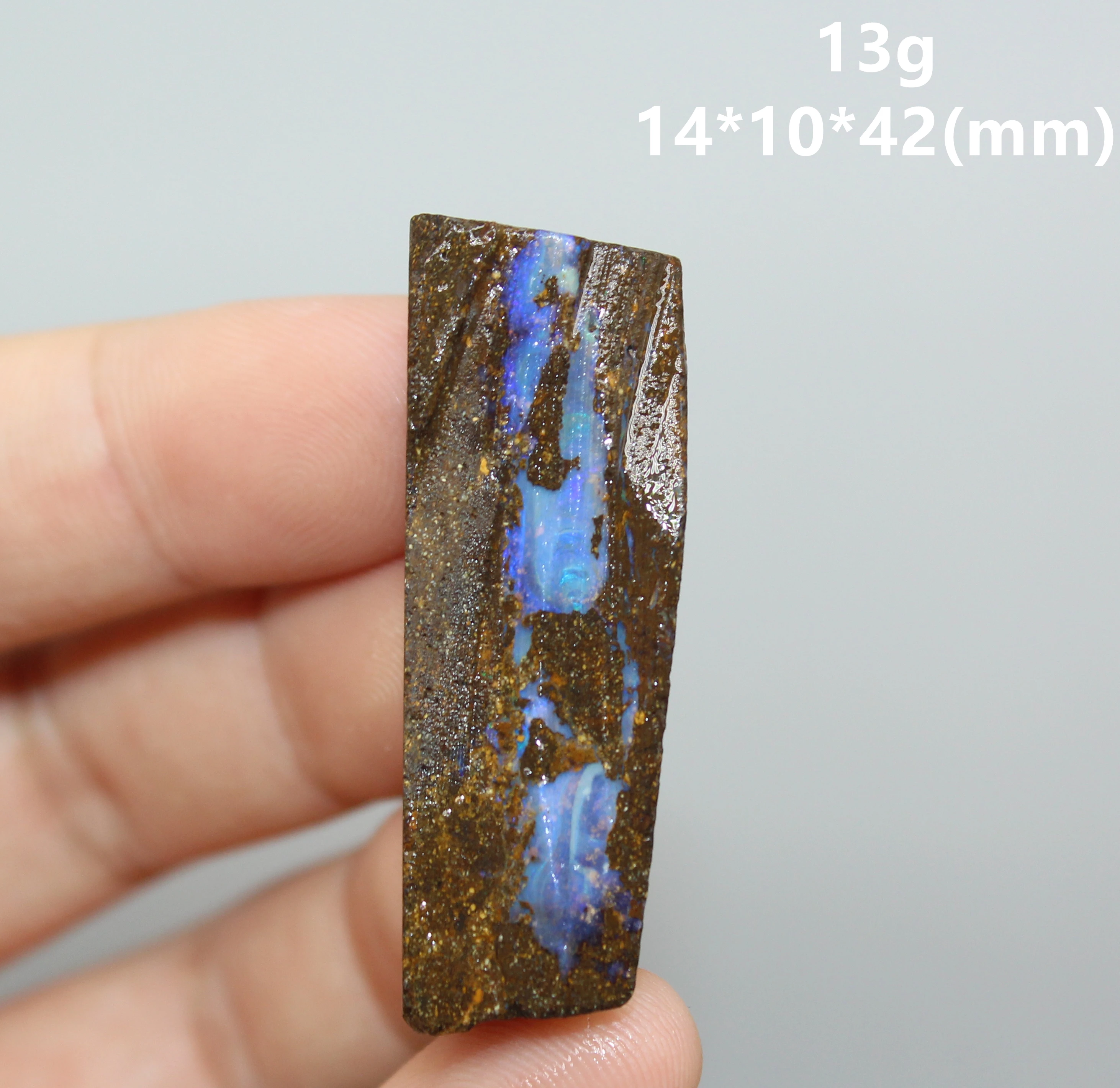 Natūralus retas Australijos geležies opal (fotografuotas, šlapia vandens valstybės) gem mineralinių mėginių kvarco brangakmenių 1