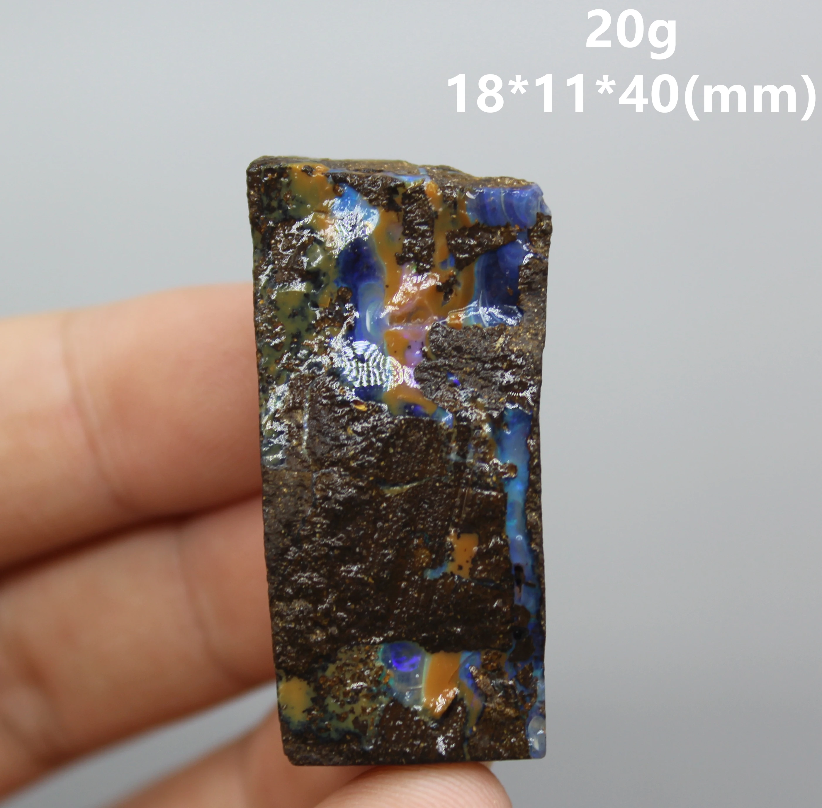 Natūralus retas Australijos geležies opal (fotografuotas, šlapia vandens valstybės) gem mineralinių mėginių kvarco brangakmenių 4