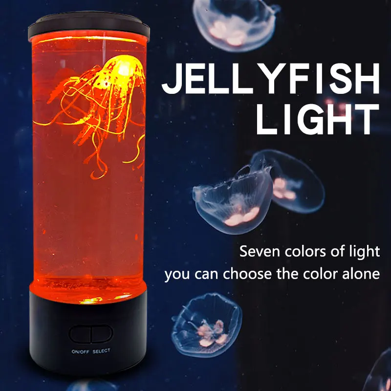 LED Fantazijos Medūzos Lempa, Spalva Keičiasi Medūzos Bakas Akvariumas Led Lempos Atsipalaiduoti Nuotaikos Naktiniai Nakties Šviesos Vaikai Dovanos 2