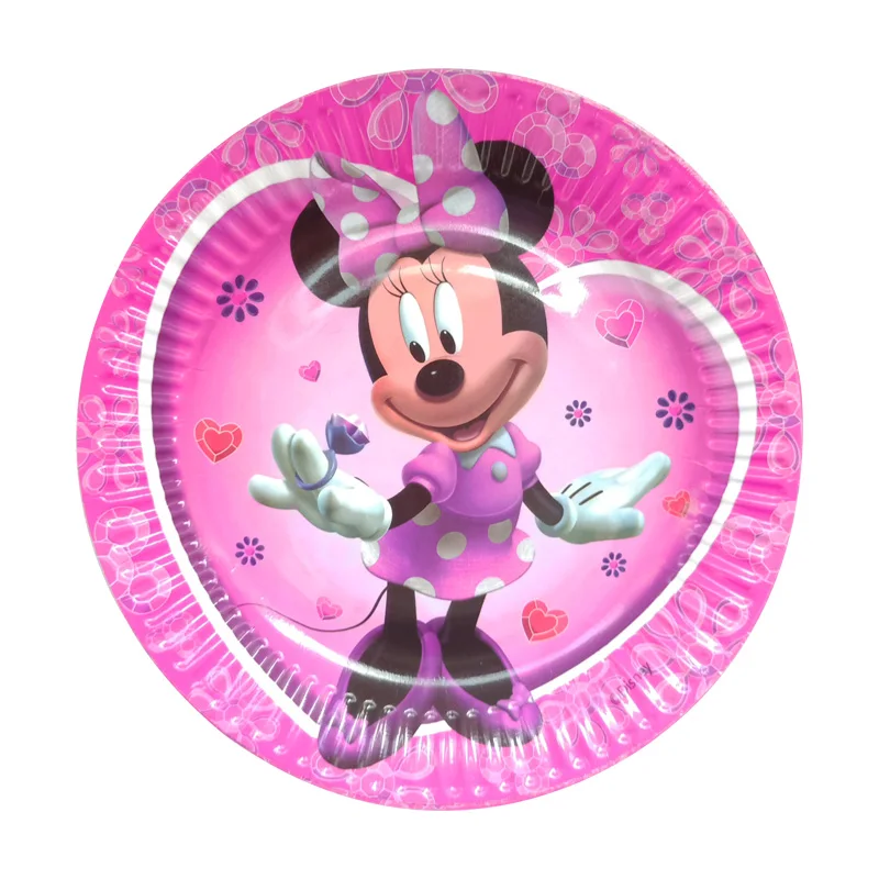 Minnie Mouse šalies popieriaus cup 1st baby girl už gimtadienio, Vienkartiniai indai, PASIDARYK pats balionas Surinkimo Scenos dekoracija 0