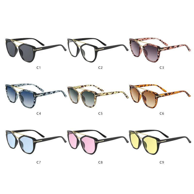2021 mados metalo akiniai nuo saulės moterų negabaritinių akiniai nuo saulės 