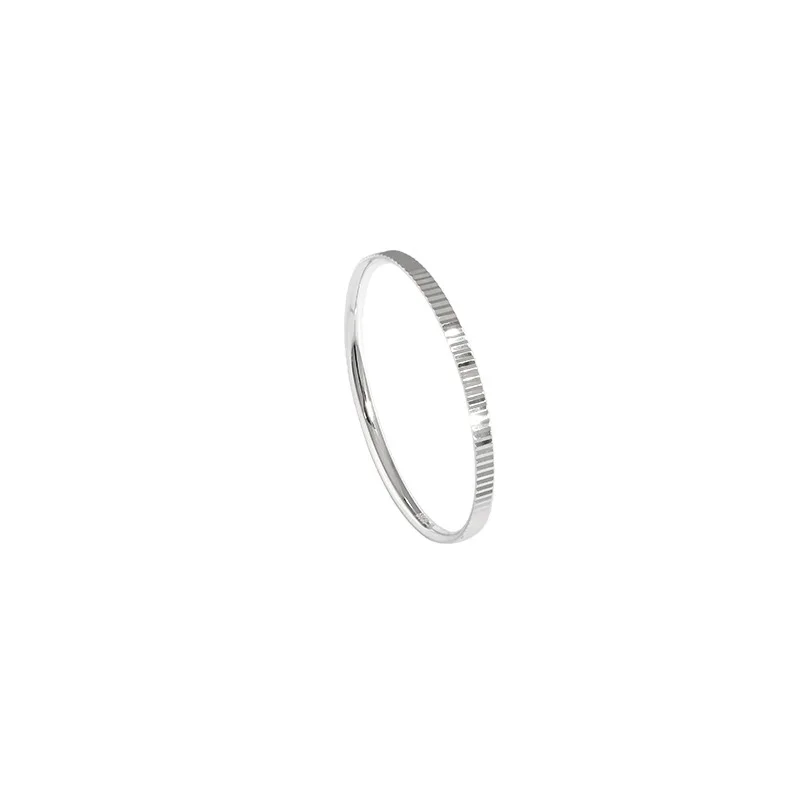 1.2 MM INS Autentiški S925 Sterlingas Sidabro FINE Jewelry Pavarų Plonas žiedas reguliuoti Japonija TLJ1643 4