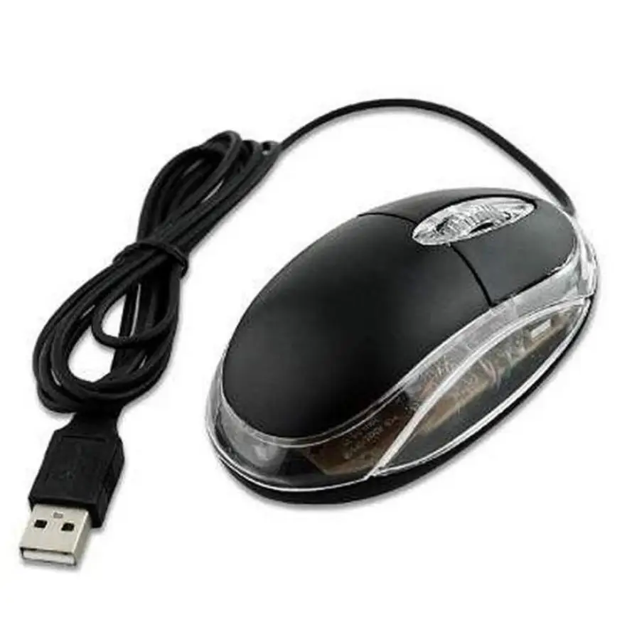 Ergonomiškas Mini Laidines Pelės Aukštos Kokybės USB, RGB Šviesos Office Home Nešiojamasis Kompiuteris Optinis Varantys Žaidimų Pelės PC/Laptop Naujas 0