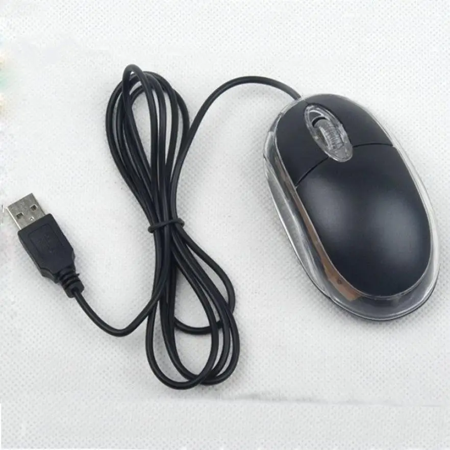 Ergonomiškas Mini Laidines Pelės Aukštos Kokybės USB, RGB Šviesos Office Home Nešiojamasis Kompiuteris Optinis Varantys Žaidimų Pelės PC/Laptop Naujas 4