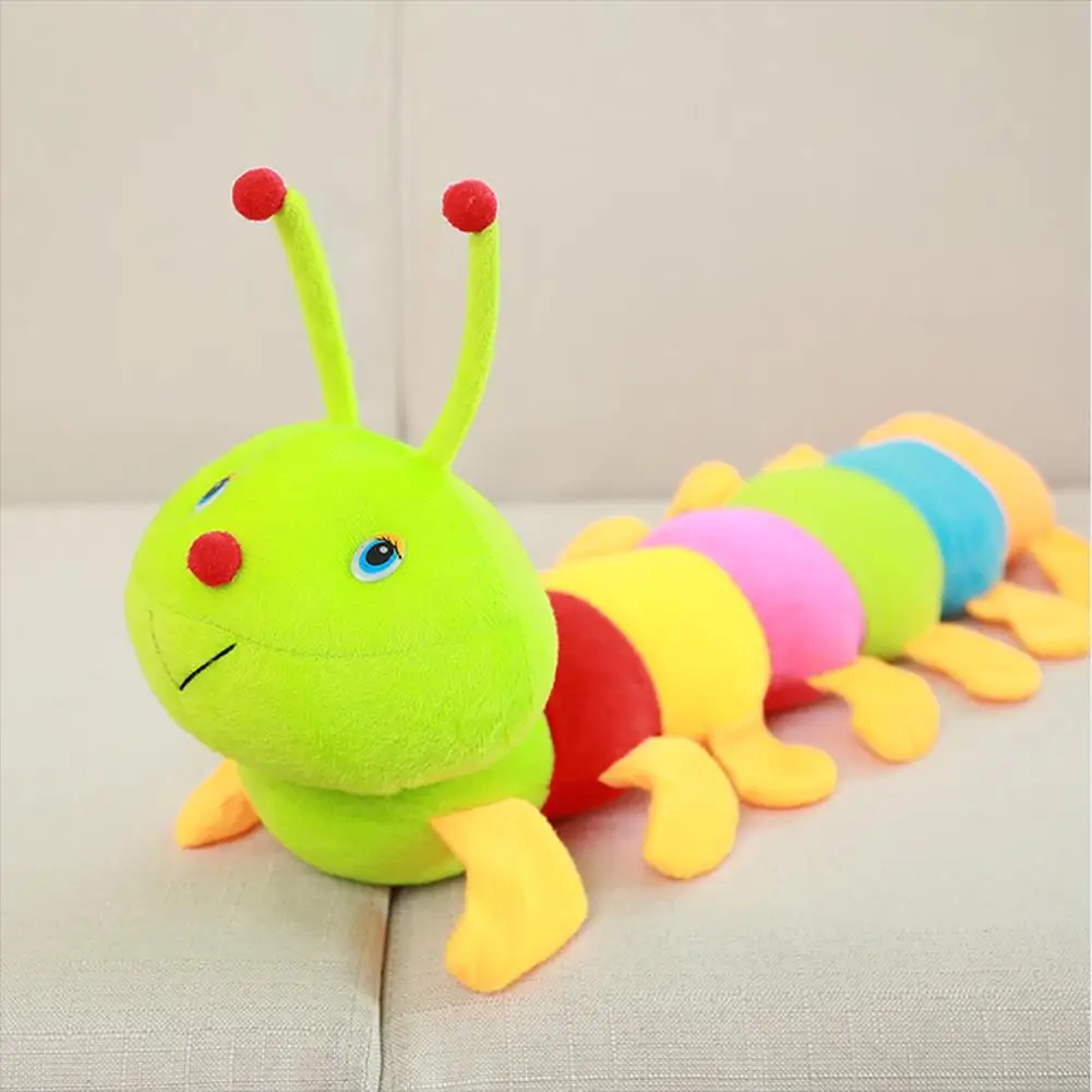 Multicolor Soft Cotton Inchworm Caterpillar Toy Kids Children Doll Pillow For Children Adult Birthday Dovanų Colorful Caterpillars 4
