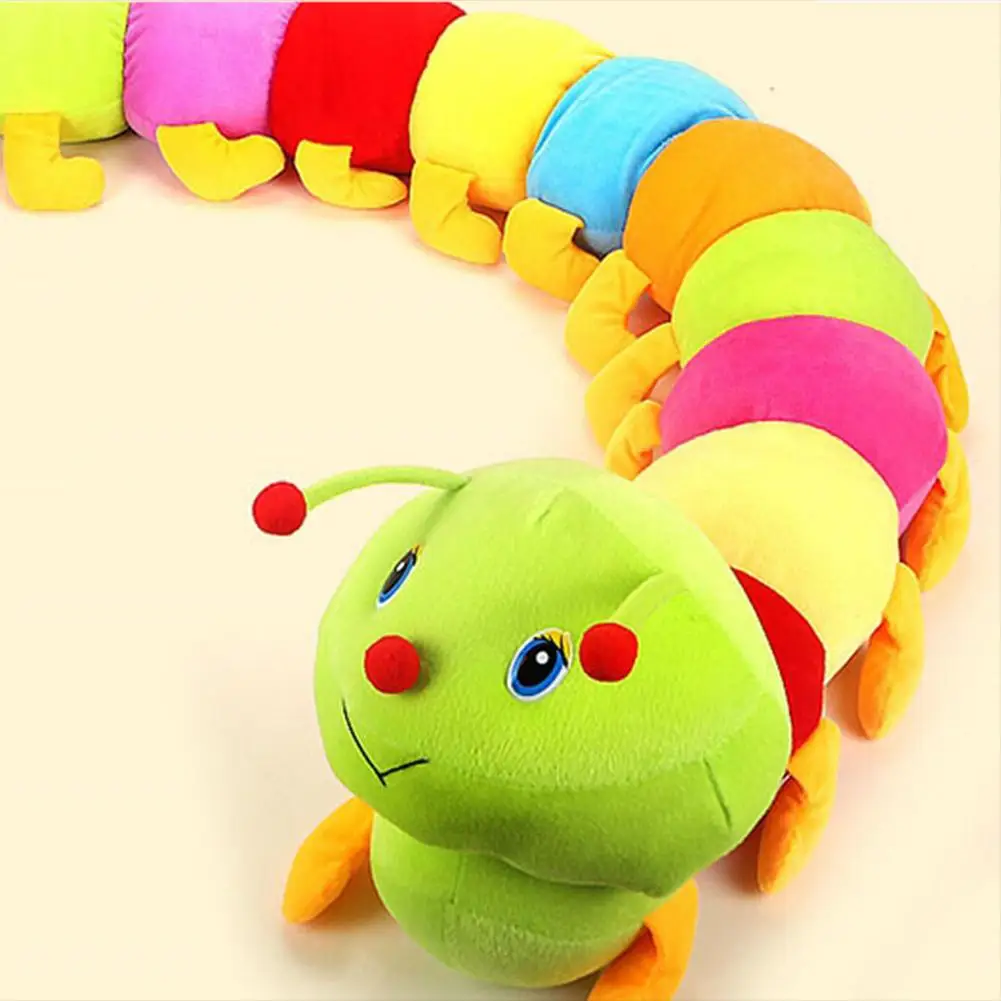Multicolor Soft Cotton Inchworm Caterpillar Toy Kids Children Doll Pillow For Children Adult Birthday Dovanų Colorful Caterpillars 5