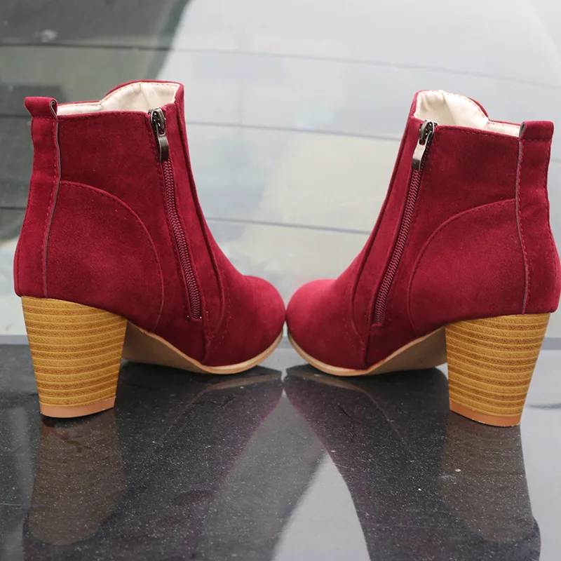 Karšto Rudens Žiemos Moterų Batai Kietas Europos Ponios batai, batai, Verstos Odos batai su stora šveitimas dydis 35-41 2