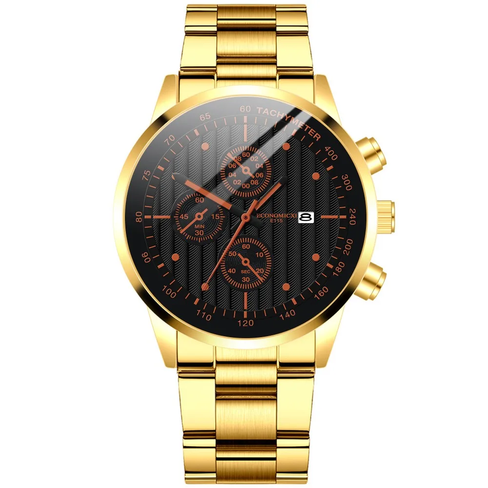 Men Waterproof Watch Simple Black Blue Gold Luxury Hollow Steel Mechanical Watch Wrist Clock Retro Automatic Luminous Clock Часы 3