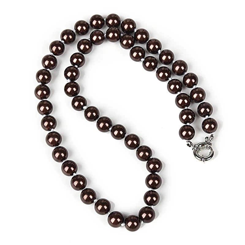 7 mm Translucence karoliukai pridėti Black pearl saldainiai Sintezė perlų vėrinį, paslaptingas ir gražus 3