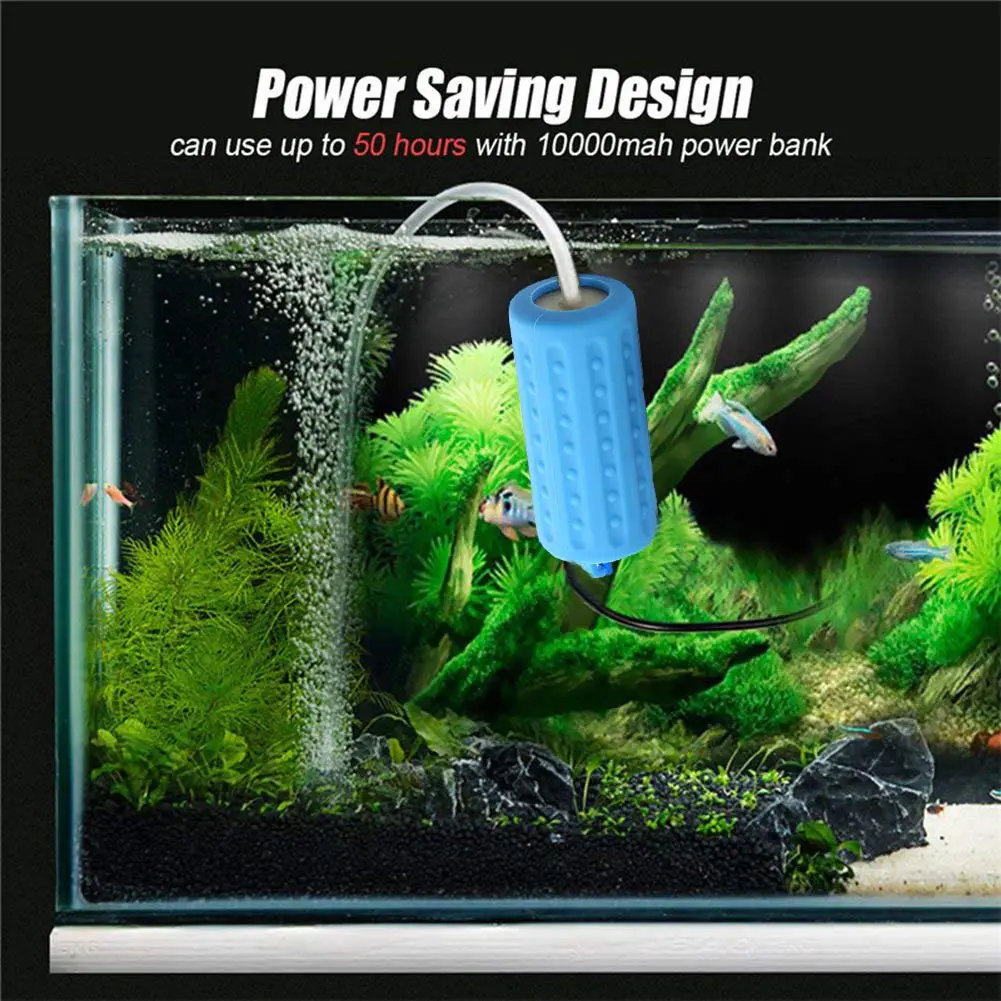 Naujai Akvariumas Deguonies Siurblio Išjungimo Mini Nešiojamą USB Energey Taupymo Oro Siurblys Žuvų Bakas MK 1
