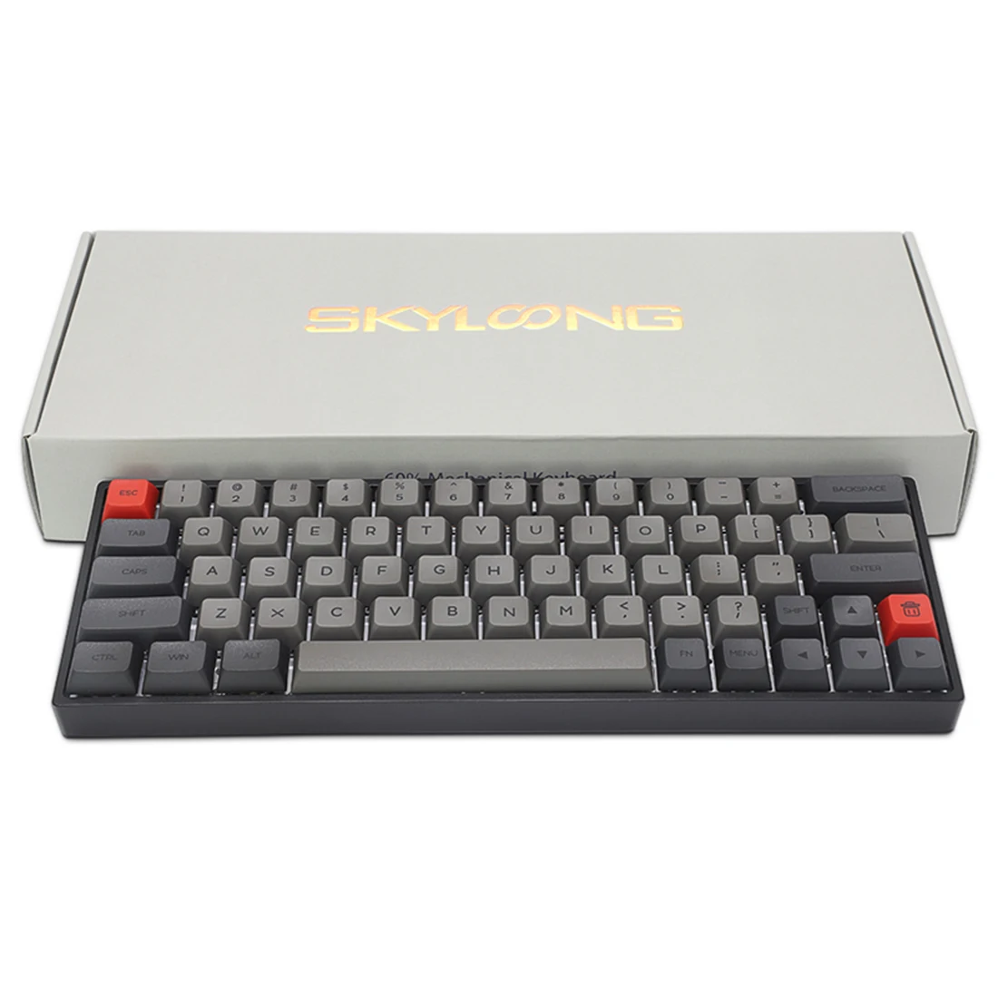 SK64 64 Klavišus GSA Dažų-Sub PBT Keycaps Laidinio RGB Mechaninė Žaidimų Klaviatūra Windows / Ios / Andoid Vandeniui - Juoda 3