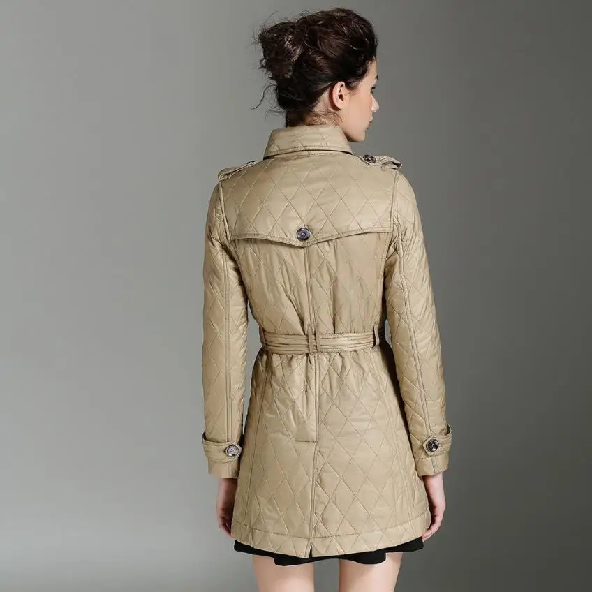 Anglija stiliaus Pledas Deimanto gardelės šilta medvilnė, paltai moterims mados dvigubo breasted medvilnės striukė žiemos paltai su diržo wq2183 0
