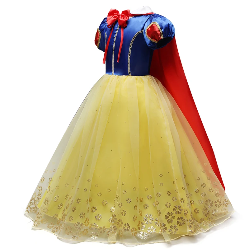 Animacinių filmų Mergina Suknelė Princesė Kostiumas Vaikams Kūdikio Gimtadienio Halloween Carnival Šalies Išgalvotas Suknelės Mergaitėms Cosplay Suknelė + Apsiaustu 3