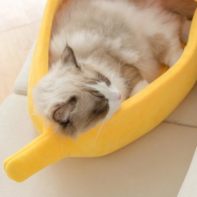 Katė Lova Šuo Mielas Bananų Formos Namų Augintinio Kilimėlis Nešiojamų Pagalvėlės Tvirtos Uždarytas Juokinga Veislynas Kūrybiškumą Prekes 2