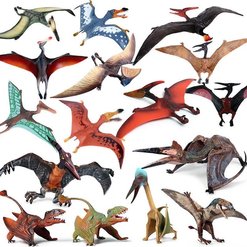 Vaikai Dinozaurų Žaislas Modeliavimas Pterosaur Modelį PVC Kilnojamojo Lėlės Vaikų Surinkimo Žaislas Dovanos 3
