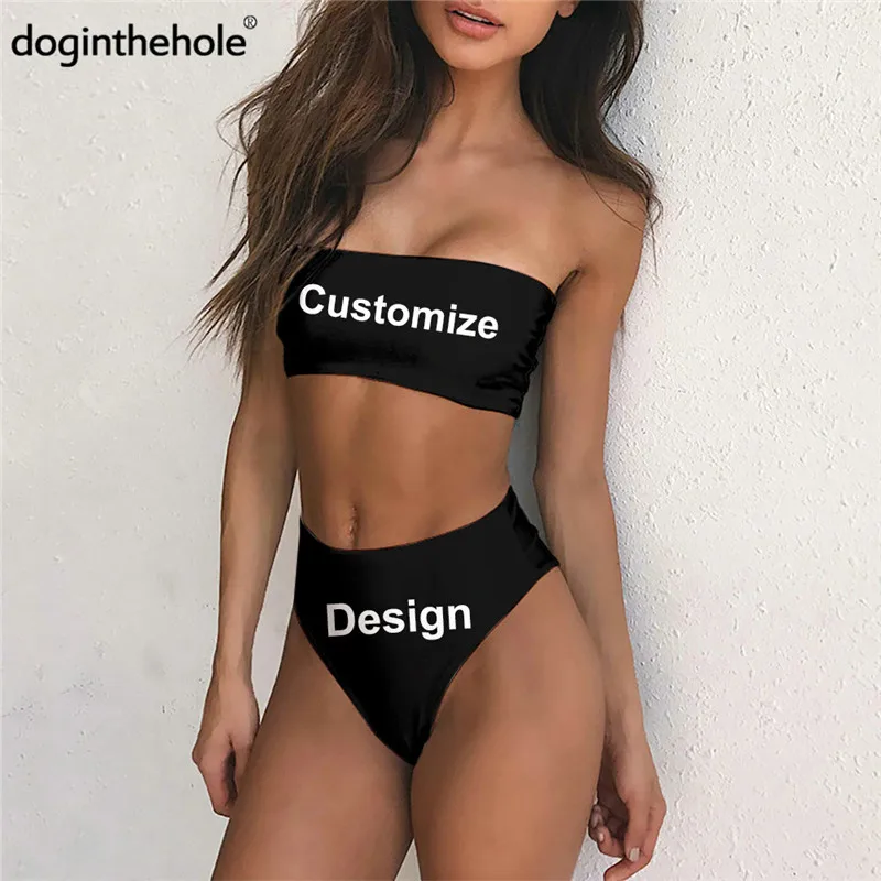 Doginthehole 2020 Naujas Mados Juokinga Kaukolė Spausdinti Moterų Vasaros Paplūdimio Paauglių Mergaičių Atsitiktinis Stumti Iki 2VNT Bikini Rinkinys Sexy mujer 1