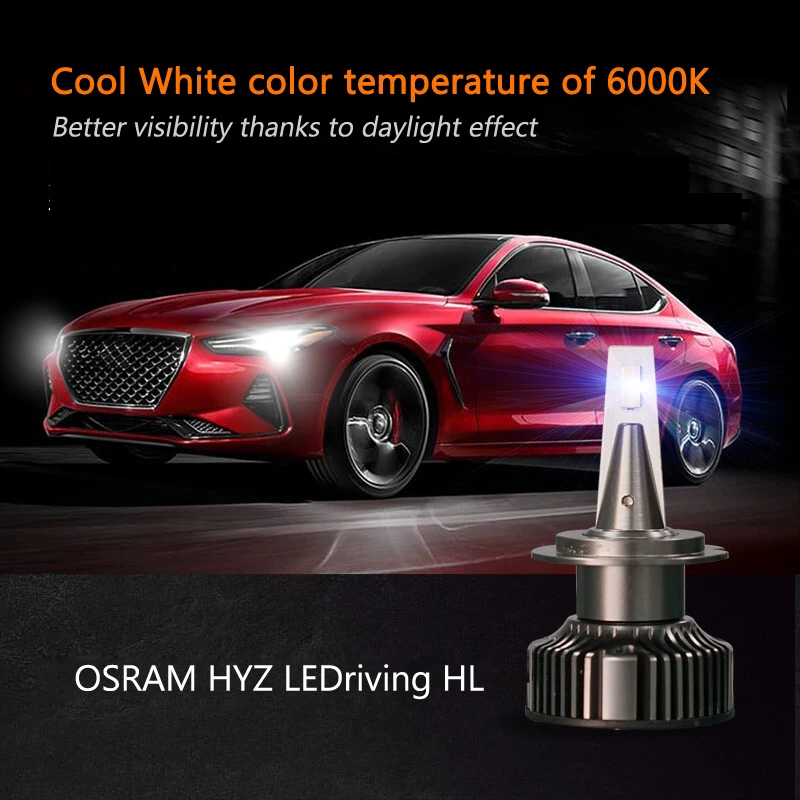 OSRAM LED H1 12V 25W HYZ Auto Žibintas 6000K šaltai Balta Automobilio Lempos, LED Originalus Originali Lemputes +140% Daugiau Ryškių 46150CW, 2X 2
