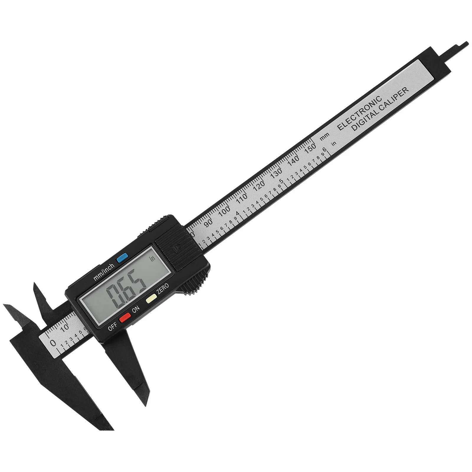 Skaitmeninis Vernier Suportas 0-150mm 6-colių LCD Elektroninių Anglies Pluošto Aukščiamačio Mikrometro Matavimo Įrankis 1