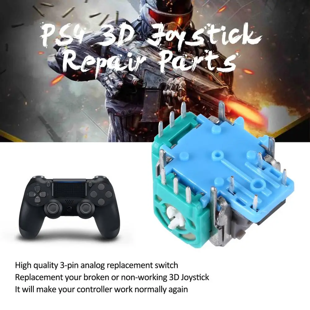 3D Analog Joystick Thumbstick pakeitimas, remontas, dalys Jutiklio Modulis Potenciometras Už PS4 Valdytojas Gamepad 4