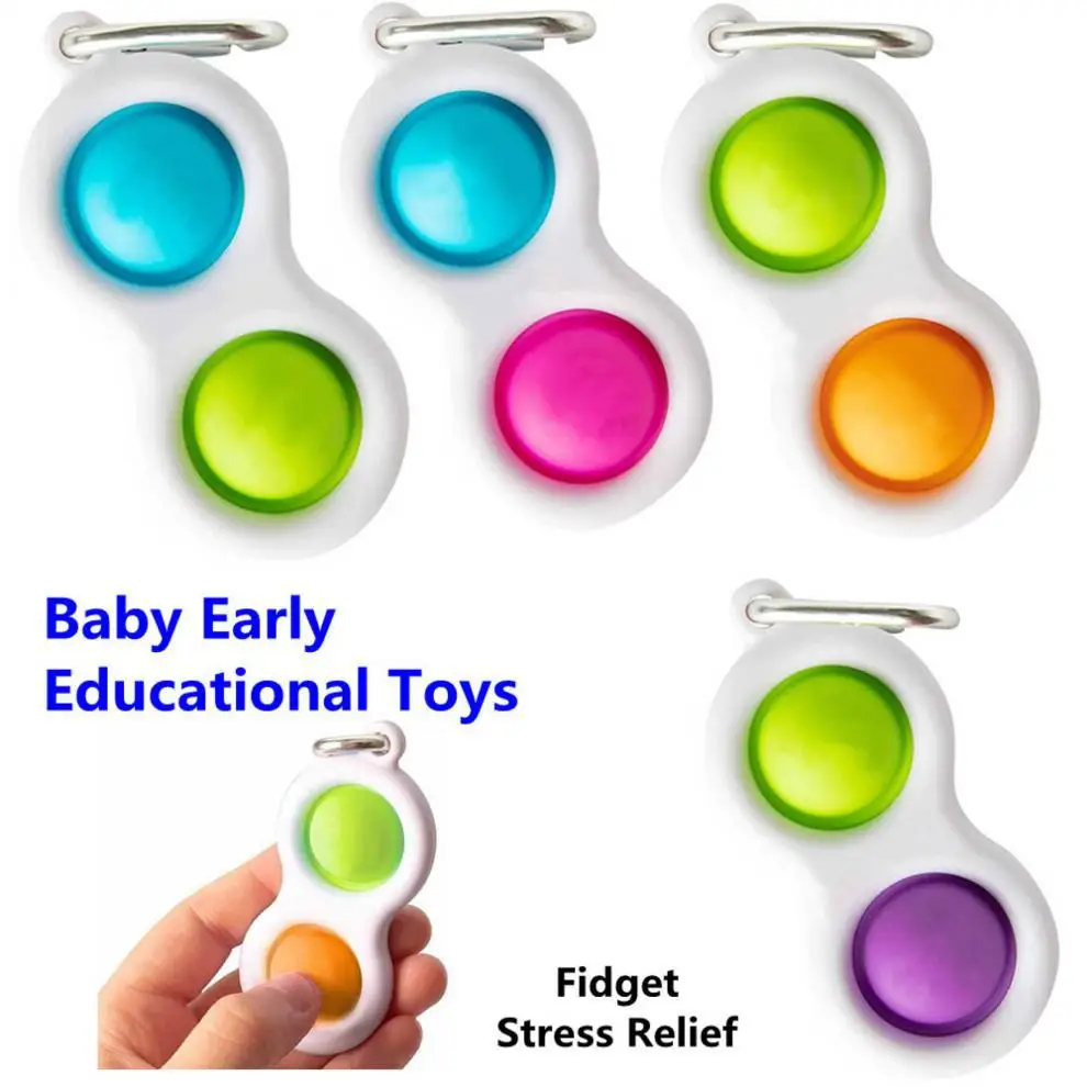 Fidget Paprasta Dimple Žaislas Įtempių Burbulas Vertus Fidget Žaislus Vaikams, Suaugusieji Anksti Švietimo Autizmo Specialiųjų Poreikių Piršto Žaidimas 2