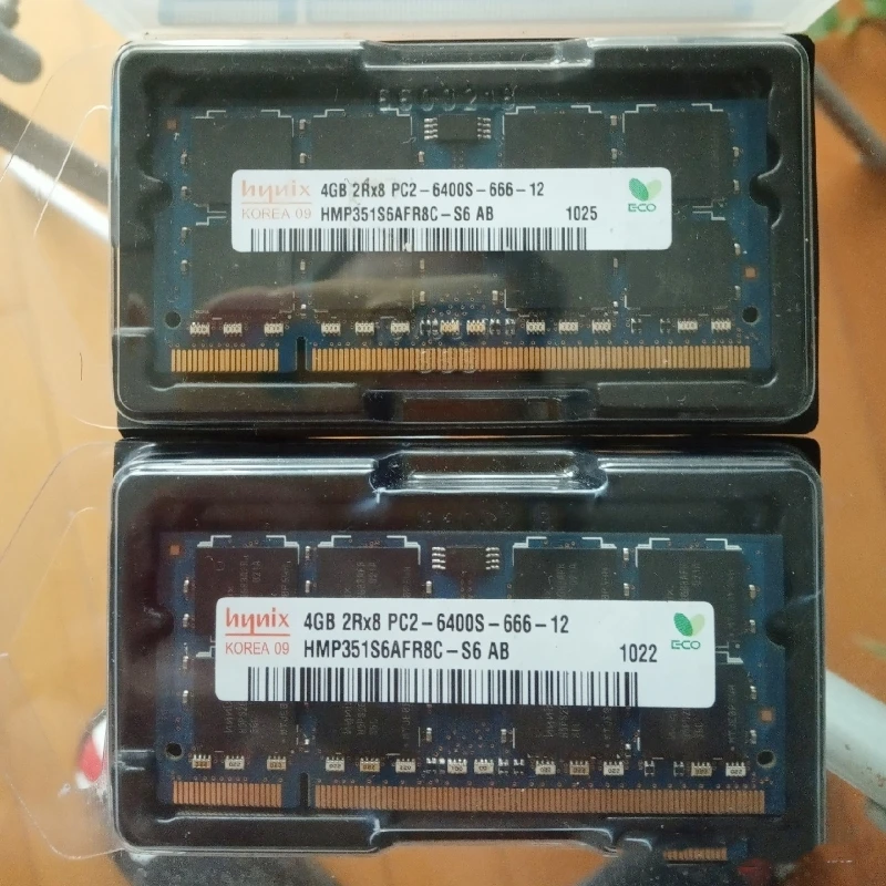 Hynix RAM DDR2 4GB 800MHz atmintis 4 GB 2Rx8 PC2-6400S-666-12 ddr2 4gb 800 ram ddr2 Nešiojamas memoria 200PIN 1.8 V sąsiuvinis 3