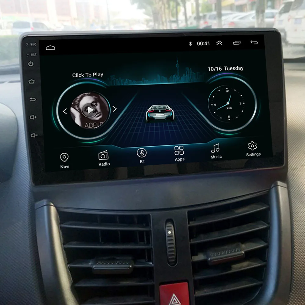 Runningnav Už Peugeot 207 2006-Android Automobilio Radijo Multimedia Vaizdo Grotuvas, Navigacija GPS 2