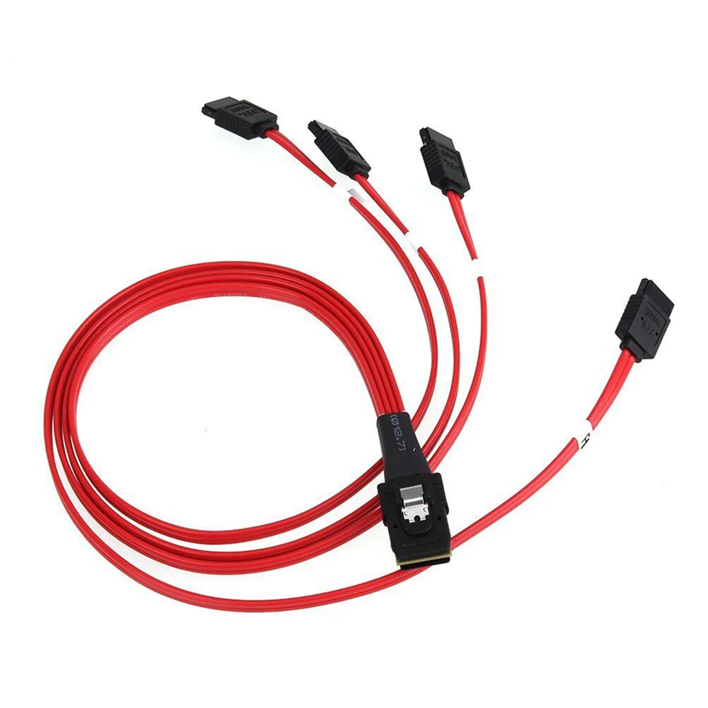 Splitter Cable Kompiuterių Priedai Vidiniai Mini SAS SFF-8087 36Pin Priimančiosios 4 SATA 7Pin Tikslinės Breakout Cable Raudona 4